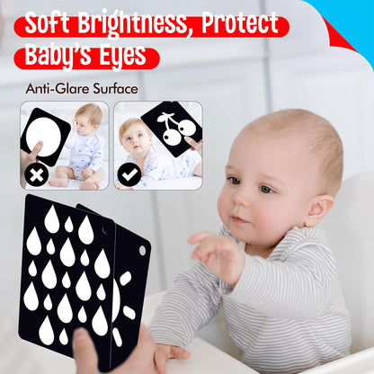 50 PCS Kid First Cognitive Flashcards,Double Sided Printed 7 in 1 Colorful Cards Alphabet,Numbers, Foods,Animals,Shapes,Colors with 3 Reclosable Rings,Learning Tool for Pre-K Kindergarten Toddlers