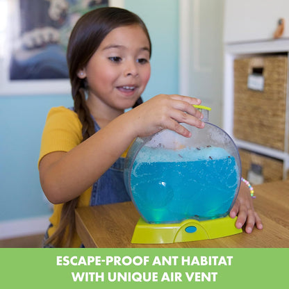 Educational Insights GeoSafari Day 'N' Night Ant Factory - Ant Farm For Kids with Live Ants, Kids Science Kit, At Home Bug Kit, Light-Up Habitat for Viewing Ants, Nature Toy Starter Kits for Ages 7+