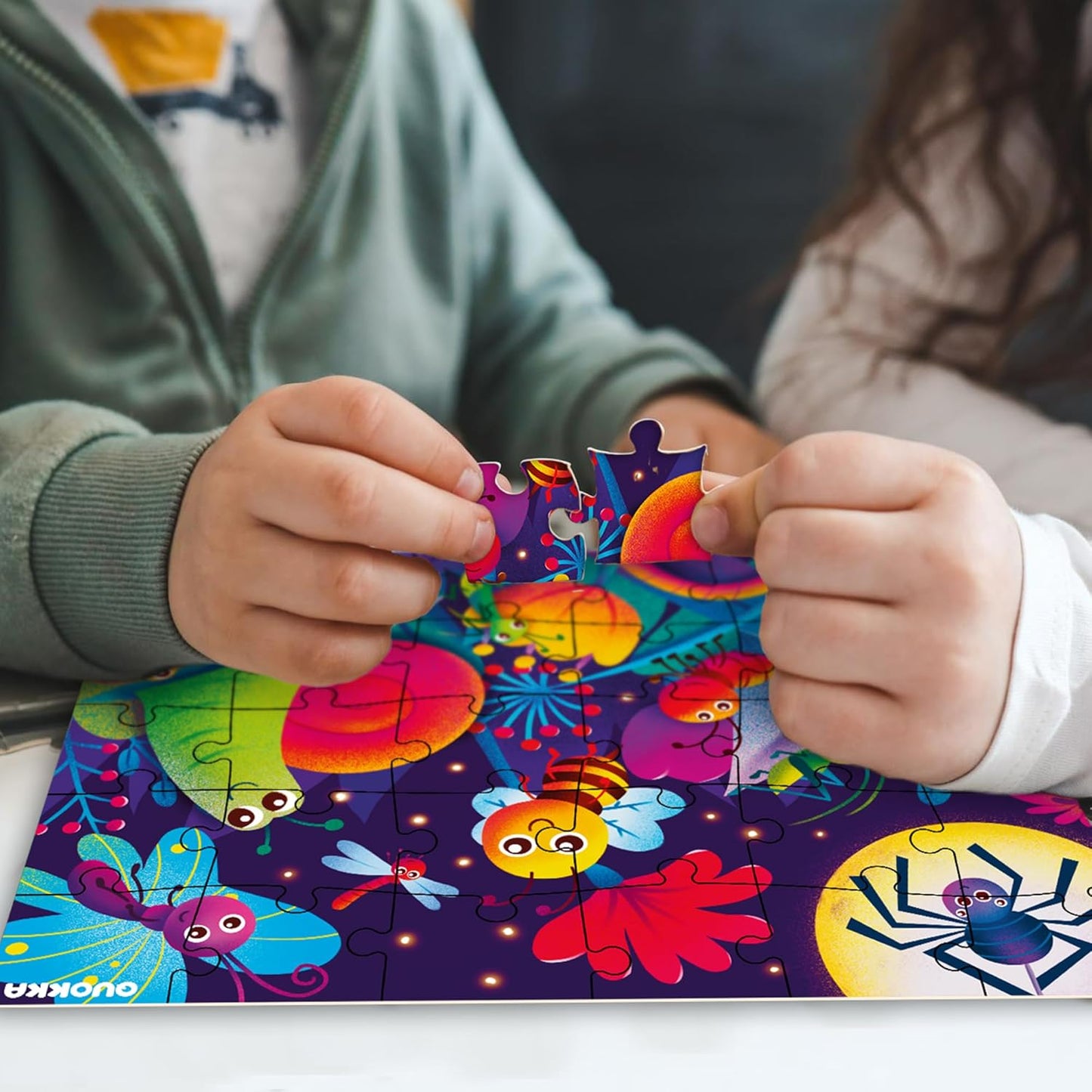 QUOKKA Puzzles for Toddlers 3-5 - 4 x 30 Pieces Puzzles for Kids Ages 2-4 - Animal Learning Jigsaw Puzzles for Kids 4-6 Years Old - Educational Toys for Boy and Girl