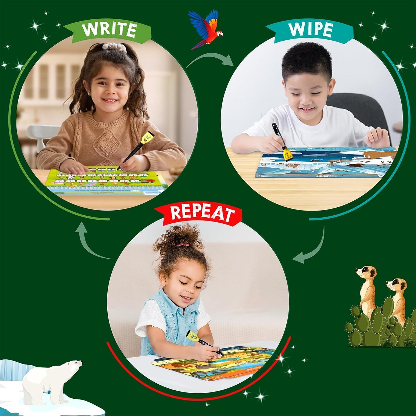 Skillmatics I Can Write PAW Patrol - Reusable Preschool Learning Activities, Educational Toy and Game, Back to School Supplies, Gifts for Students, Kids, Toddlers Ages 3, 4, 5, 6