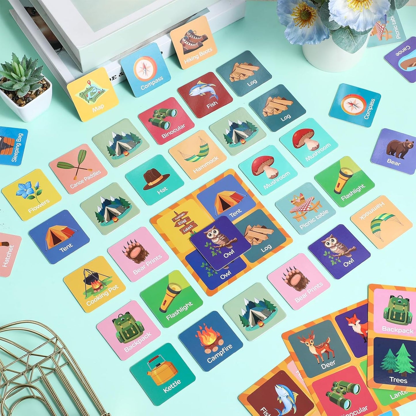 Fuutreo 82 Pcs Christian Memory Matching Games Religious Bible Matching Cards Memory Game Concentration Cards for Winter Holiday Educational Gifts Family Supplies