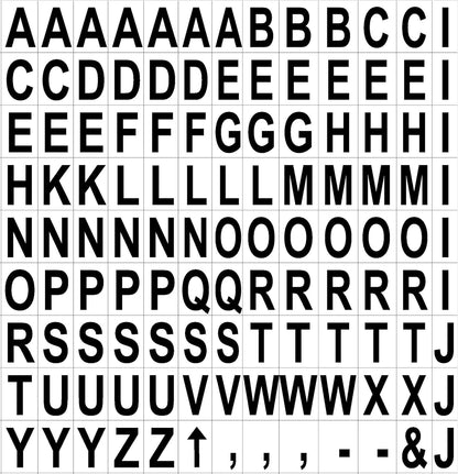 MasterVision Interchangeable Magnetic Board Accessories, Numbers, Black, 0.75" h