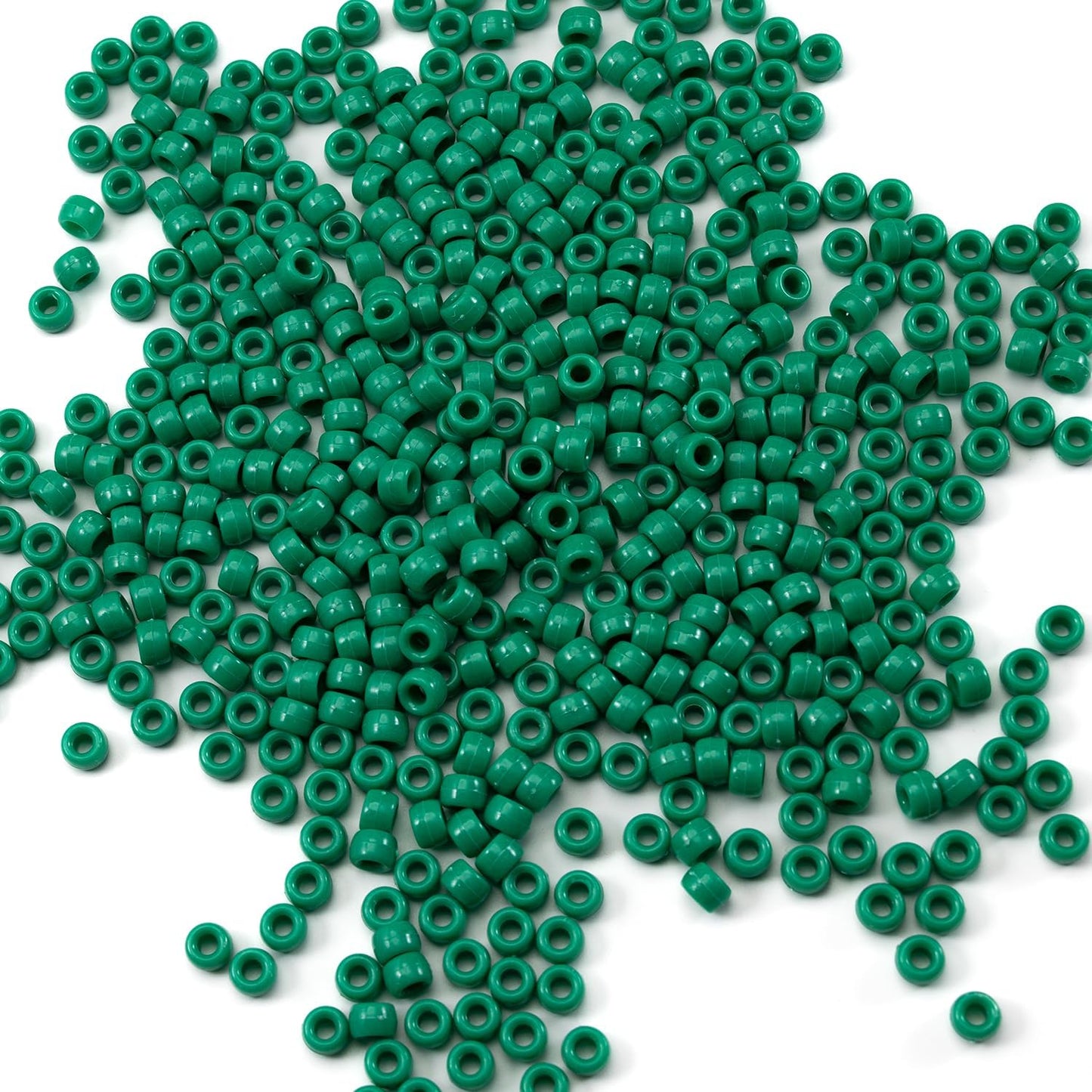 Gxueshan 1000 Pcs Acrylic Black Pony Beads 6x9mm Large Hole Pen Hair Kandi Beads Bulk for Friendship Bracelet Necklace Jewelry Making Earring Braiding Kit