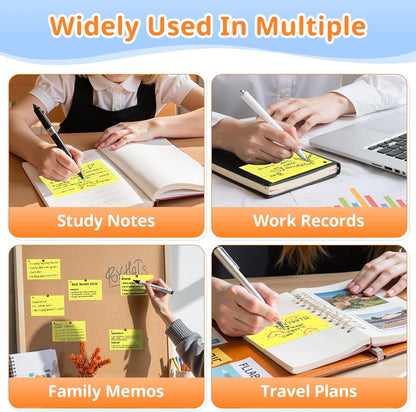 Index Cards 3x5 Inches, 300 PCS, Colored Flash Cards With Ring, Punched Lined Study Card Ruled Flashcards Notecards, Ruled Front And Blank Back, Note Card for School, College And Home