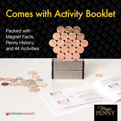 Dowling Magnets Magic Penny Magnet Kit - STEM Toy Gift for Kids 8, 9, 10, 11, 12+ Years Old - Perfect Educational Gift for Boys and Girls - Hours of Unplugged Play