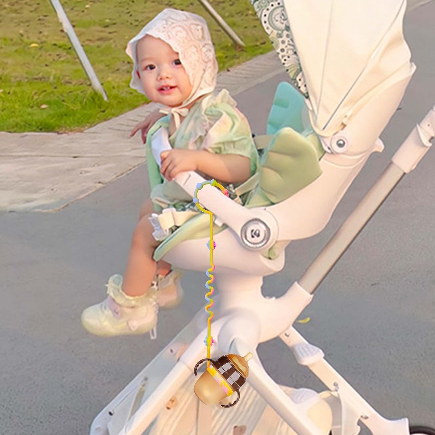 Toy Straps for Baby,RTMOK Silicone Setpacifier Clip,Applies to Car Seat Toy,Teether Toy,High Chair,Stroller Accessories,Baby Toy Clips,Cribs,Rocking Chair