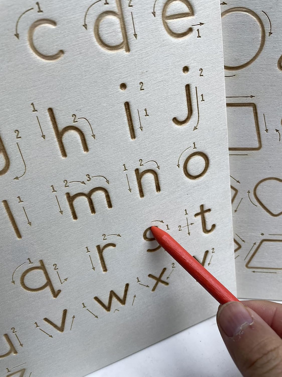Learn to Write - Number & Letter Tracing Boards for Kids Ages 3-8 Wooden Alphabet Learning Montessori 3 Year Old Toddler Writing Tools Beginners - Homeschool Preschool Classroom Must Haves