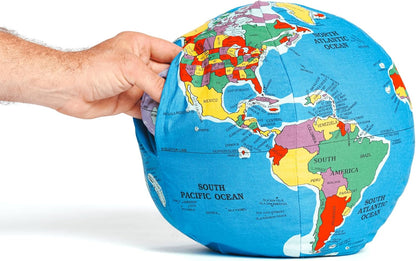 Pocket Earth HUGG-A-PLANET | Soft Plush Globe for Children | Montessori Educational Toy for Kids, Teens, Adults, Teachers, and Parents | Planet Earth Learning Toy | Classroom Must Haves