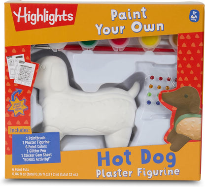 Highlights Paint Your Own Plaster Figurine & Activity Kits – DIY Art Sets with Figurines, Paints, Brush & Bonus Activities – Multiple Themes – Ages 6+