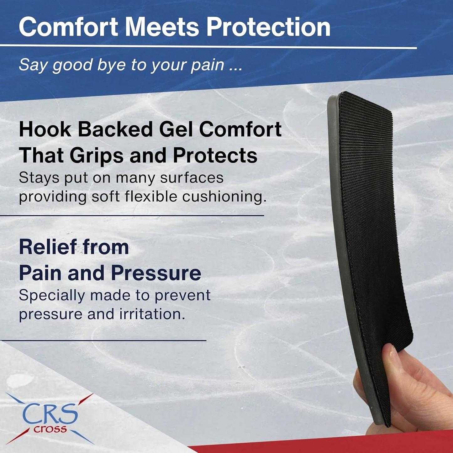 CRS Cross Gel Discs. Ankle Gel Pads. Premium Cushion and Protection for Ice Skates, Hockey, Roller Skating, Inline, Hiking, Riding, and Ski Boots.