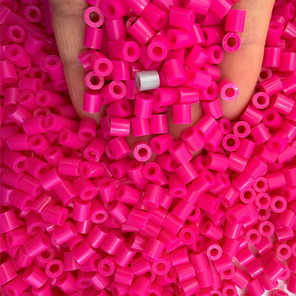 OEEKOI 5500Pcs Fuse Beads - 5mm Bulk Melting Beads for Crafts, Ideal for Christmas Birthday Gifts,Clear