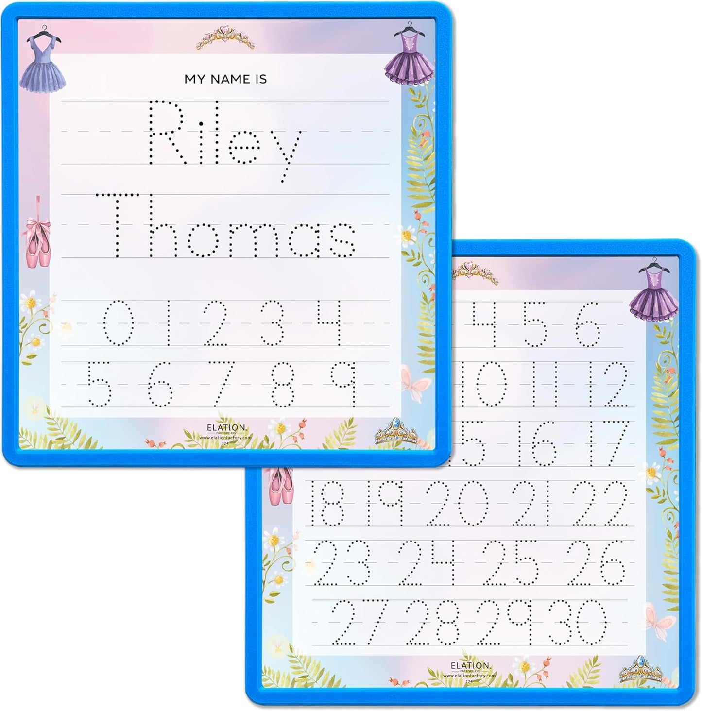 Kid's Name Tracing Board | Dry Erase Letter Tracing | Reusable Writing Practice Board | Personalized | Ballet Theme