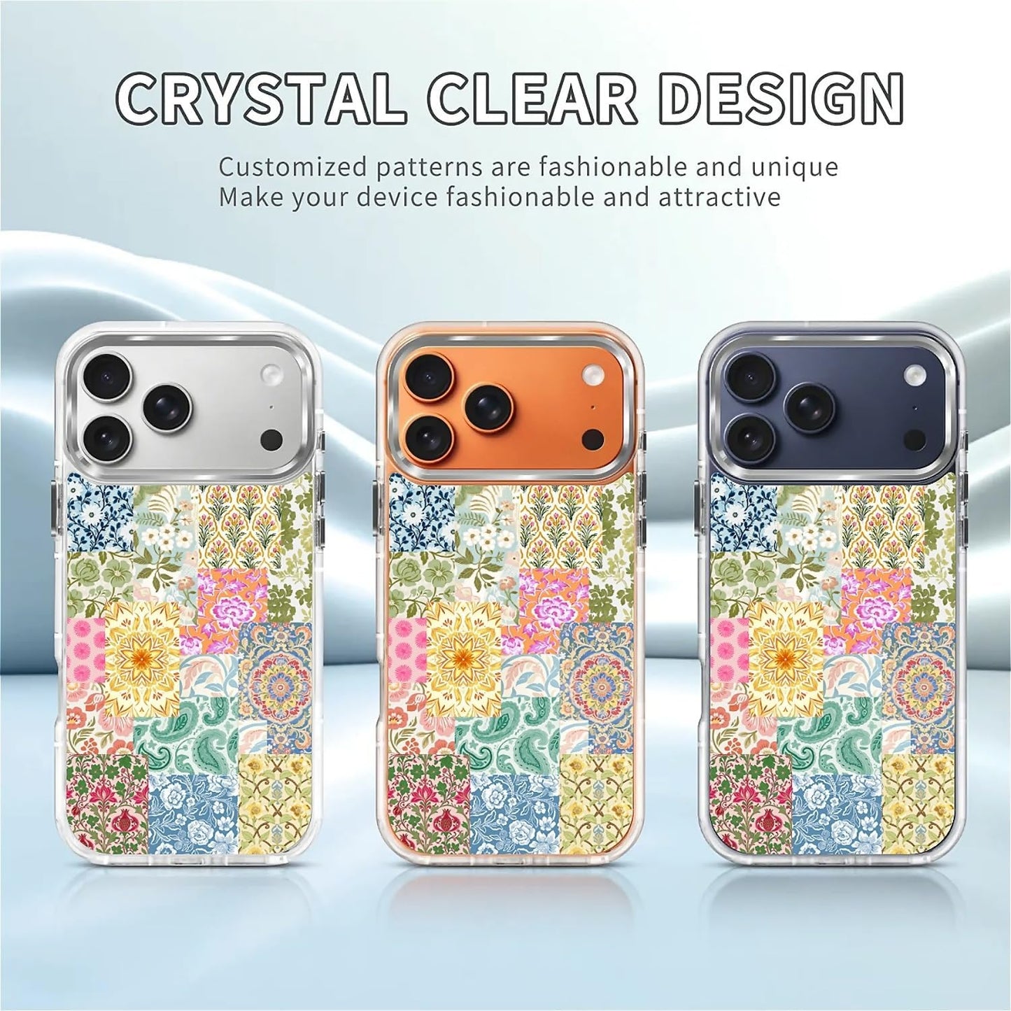 for iPhone 17 Pro Max Case [Compatible with Magsafe],Girls Women Clear Magnetic Case Silicone Shockproof Protective Cover with Pattern Colorful Motivational Letters