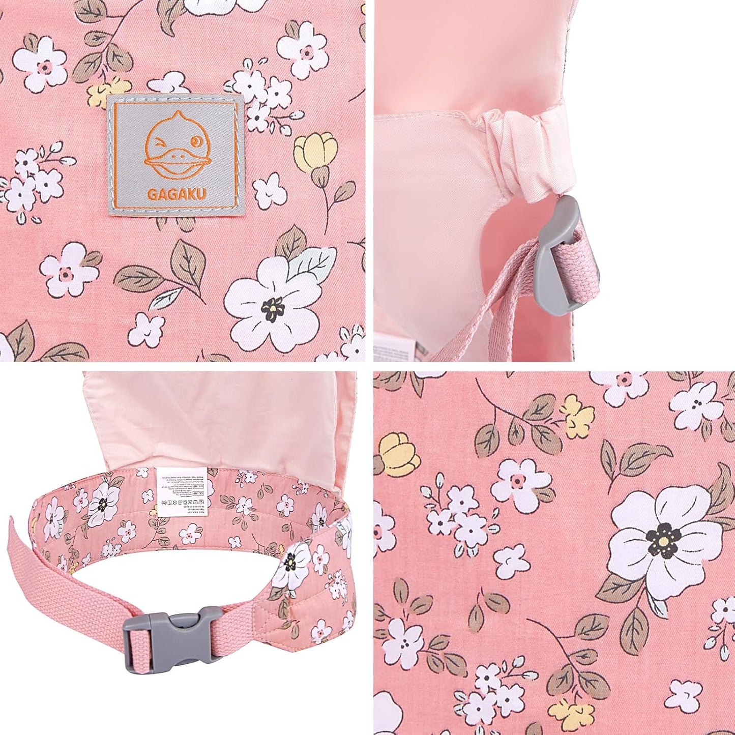 GAGAKU Doll Carrier for Kids, Toy Baby Doll Carrier, Reborn Dolls Carrier Toy Baby Sling with Adjustable Straps, Baby Doll Accessories - Green - Camellia
