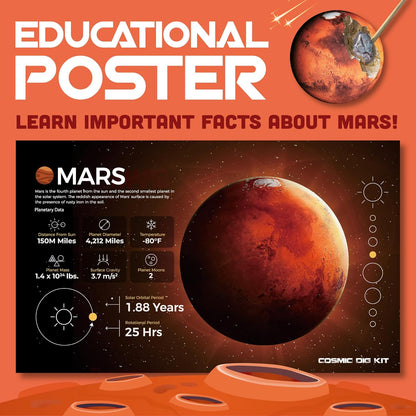 Cosmic Dig Kit by Big Discoveries - Explore The Planets of The Solar System with Gem & Fossil Excavation Kits for Kids | STEM Toy Science Dig Kits with Gemstones for Boys and Girls