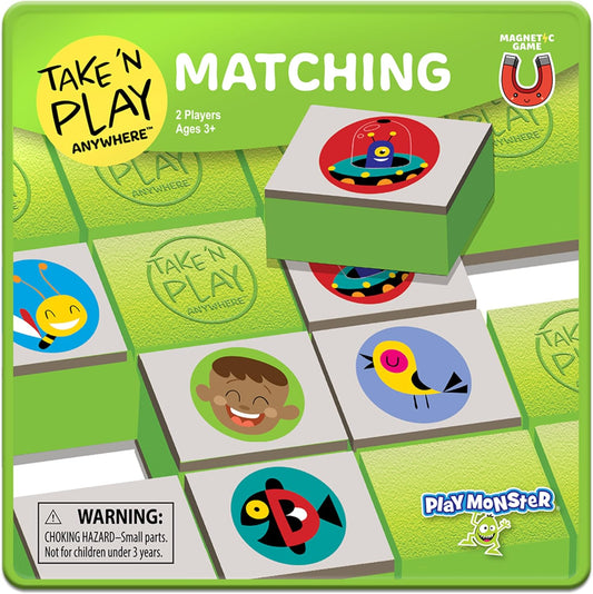 PlayMonster Take N Play — Matching Game — Easy to Use, Hard to Lose — Fun on the Go Travel Game — For Ages 3+