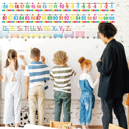 32Pcs A to Z Alphabet and -20-100 Number Cards Boho Bulletin Board Under The Sea Ocean Summer Sunflower Bee Theme Classroom Decorations Math Posters for Wall School Teacher Supplies (Sea Number)