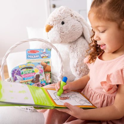 Melissa & Doug On The Go Water Wow! Mess Free Coloring Book, Reusable Water-Reveal Activity Pad, Spring, Travel Toys, Party Favors, for Toddlers & Kids Ages 3+