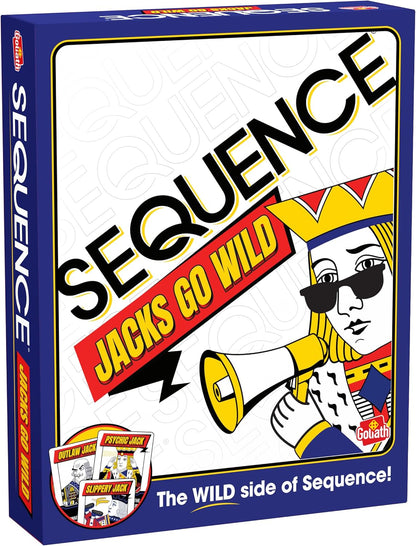 Goliath Sequence Jacks Go Wild! | Strategy Board Game Includes Additional Wild Jacks Cards | 2-12 Players, Ages 7+