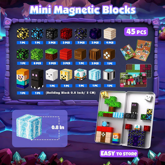GraceDuck 300 PCS Magnetic Blocks - Magnetic Building Blocks, Stacking Magnets for Kids, Sensory Toy for STEM Montessori Sensory Toys for Kids 3+ Boys and Girls Christmas Birthday Gifts