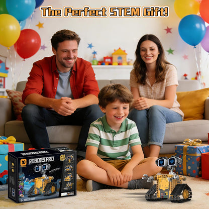 5-in-1 Smart Robot Building Kit for Kids 6-12, Build & Code Your Own Robot World, STEM Coding Robot Toy with App & Remote Control, Hands-on Robotics Set, Educational STEM Gift (348 PCS)