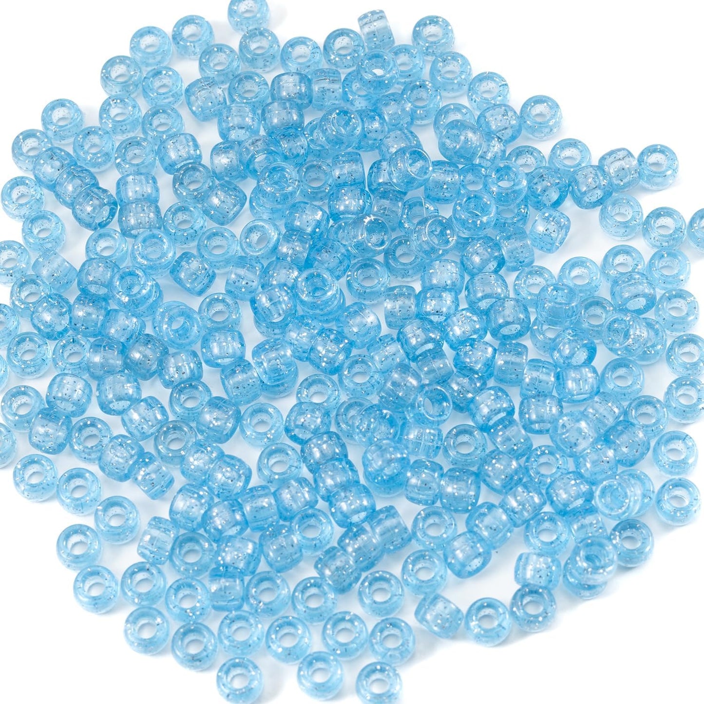 Gxueshan 1000 Pcs Acrylic Black Pony Beads 6x9mm Large Hole Pen Hair Kandi Beads Bulk for Friendship Bracelet Necklace Jewelry Making Earring Braiding Kit