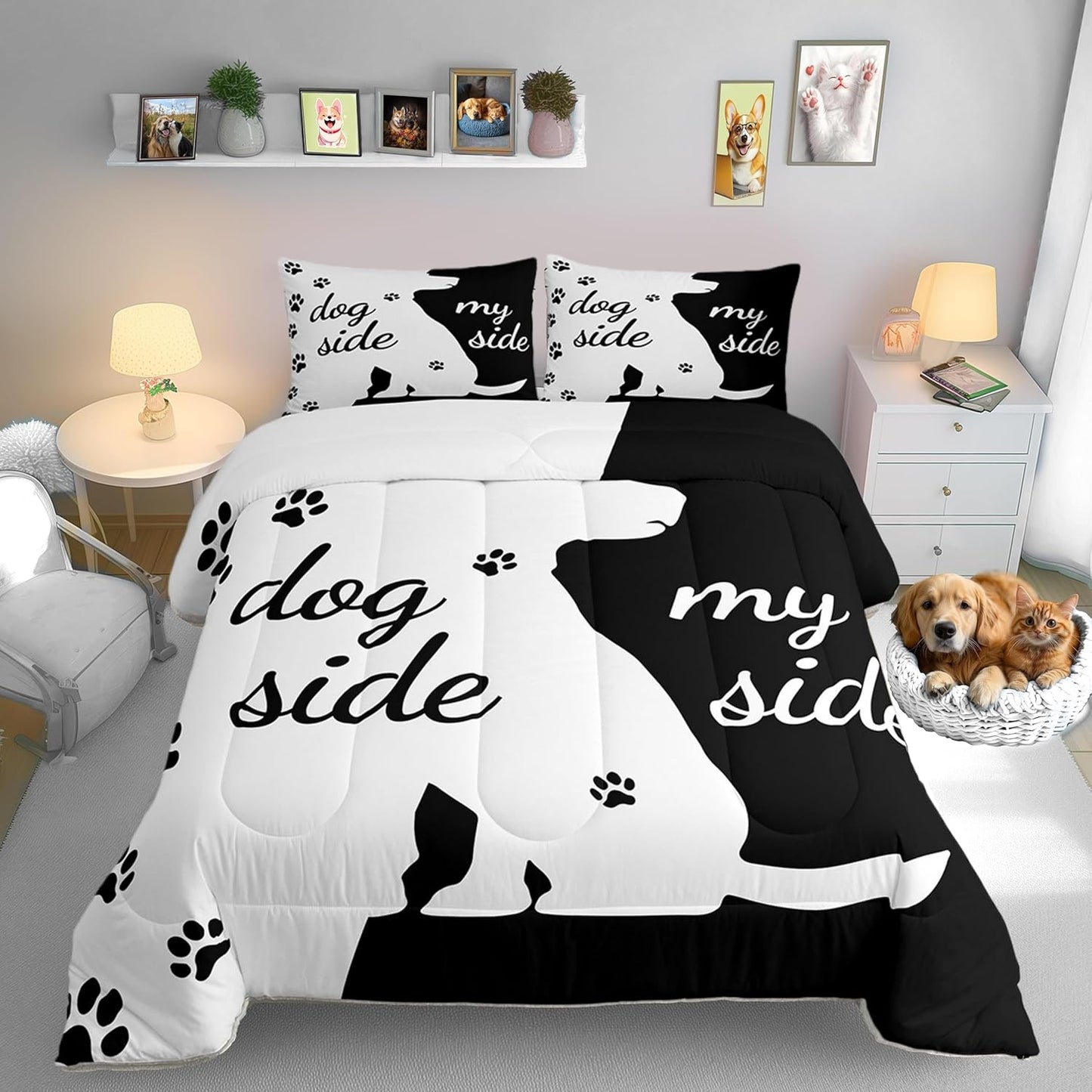 Castle Fairy Drum Kit Comforter Set,Musical Instruments Bedding Set for Kids Girls Women,Adults Rock Music Comforter,Neon Lighting Quilted Duvet Set Bedroom Collection Twin Size 2Pcs