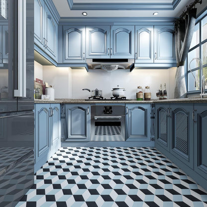 Art3d 10-Pack Hexagon Peel and Stick Flooring Tile Marble Look, Self Adhesive Waterproof Vinyl Floor Tile for Living Room, Kitchen, Bathroom, Bedroom, 11.8" x 10.2" White Marble