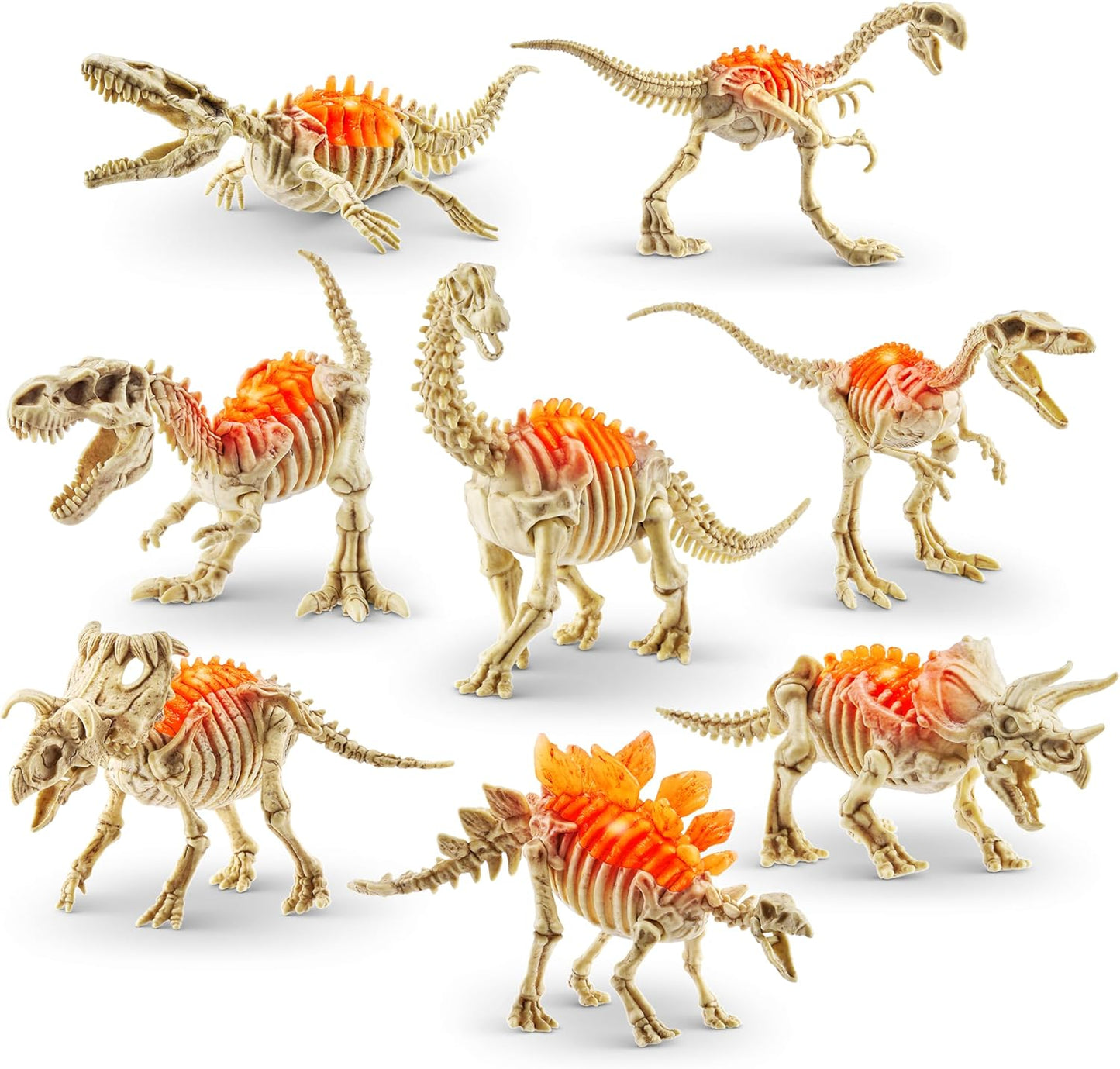Robo Alive Mini Dino Fossil Find (2 Pack, T-Rex & Brontosaurus) by ZURU Boys 5+ Dig and Discover, STEM, Excavate Prehistoric Fossils, Educational Toys, Great Science Kit Gift for Girls and Boy