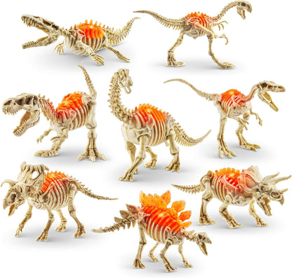 Robo Alive Mini Dino Fossil Find (2 Pack, T-Rex & Brontosaurus) by ZURU Boys 5+ Dig and Discover, STEM, Excavate Prehistoric Fossils, Educational Toys, Great Science Kit Gift for Girls and Boy