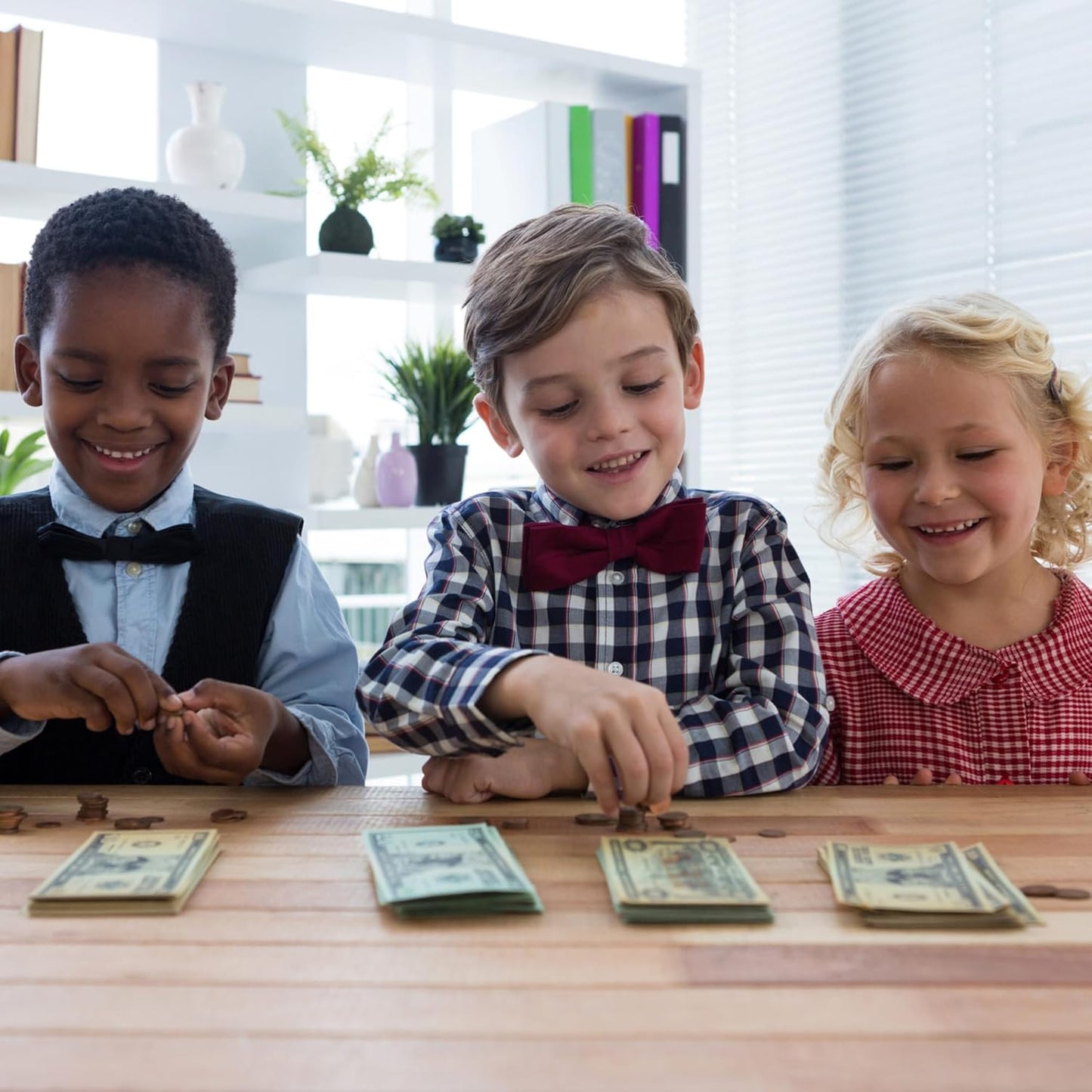 210 Pcs Play Money Kids Set, Number Learning Play for Kids Teaching Counting Toys, Ages 3 and Up Kid Education Develop Early Math Skills, Birthday Gift for Boys & Girls