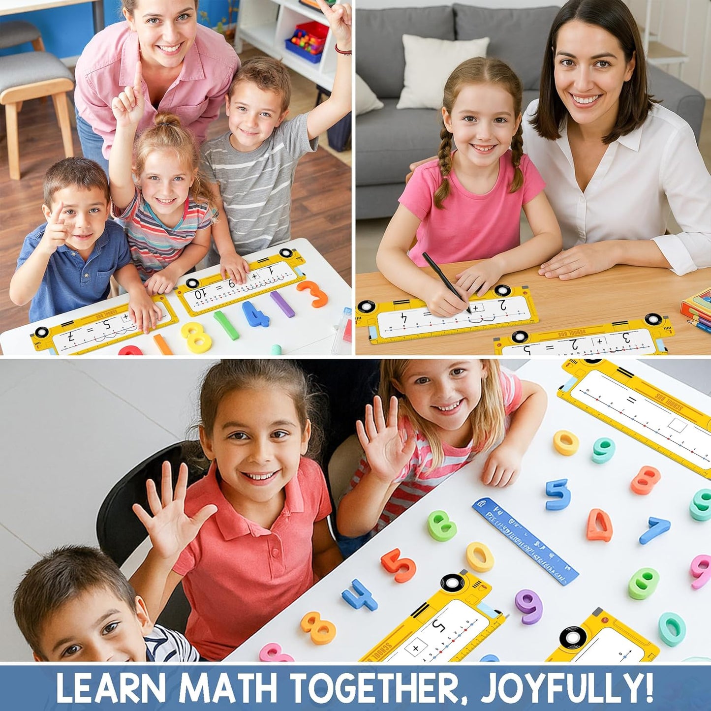 26 Pack Boho Number Line Dry Erase Boards Cards, 14"x4", Double-Sided, 0-10 on One Side & 0-20 on Other Side, Math Manipulatives for Student, Education Classroom Must Haves