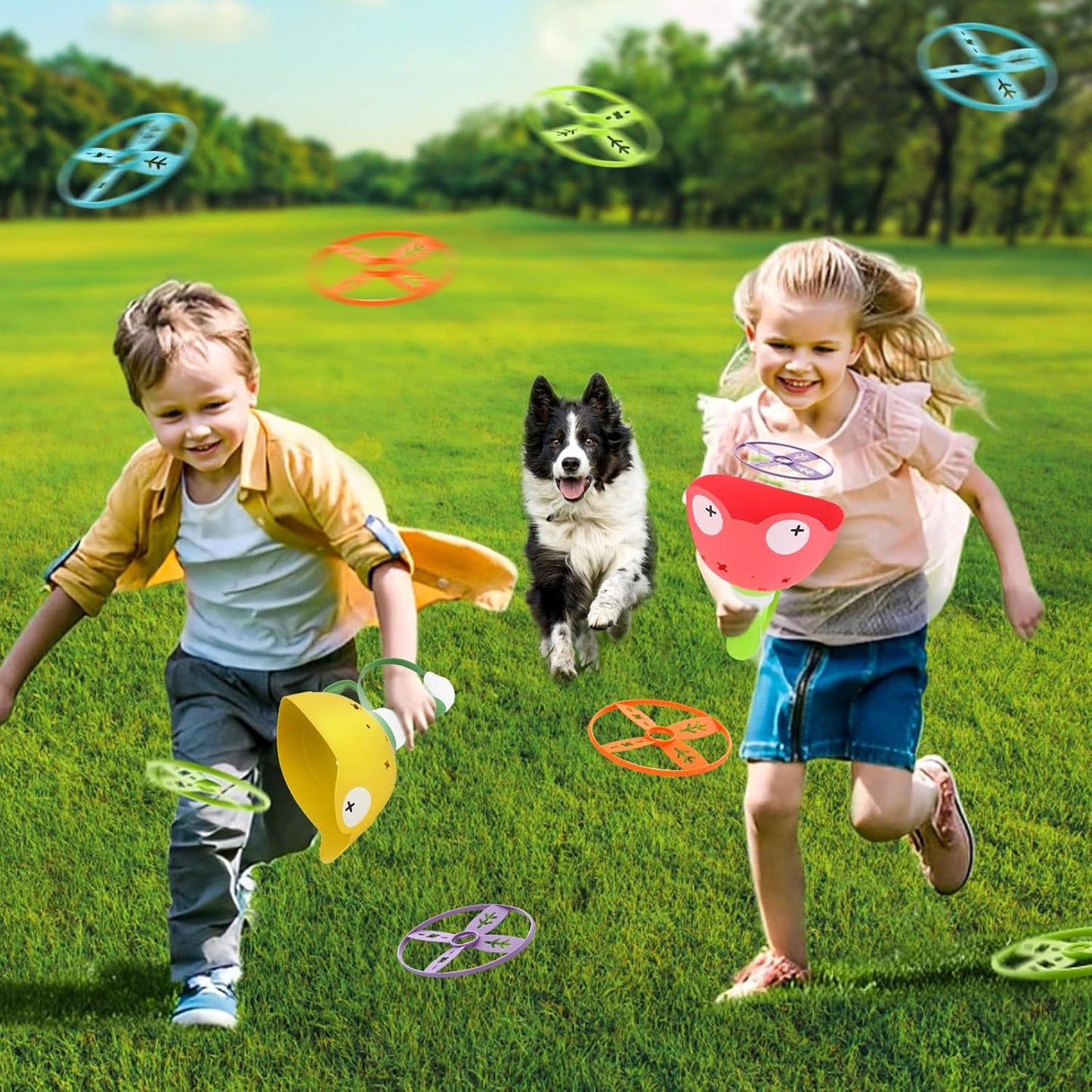 Outdoor Toys for Kids Ages 4-8 Kids Outdoor Flying Toys Manual Capture Catching for Toddlers 3 4 5 6 7 8 Years Old Christmas Easter Birthday Gifts Boys Girls