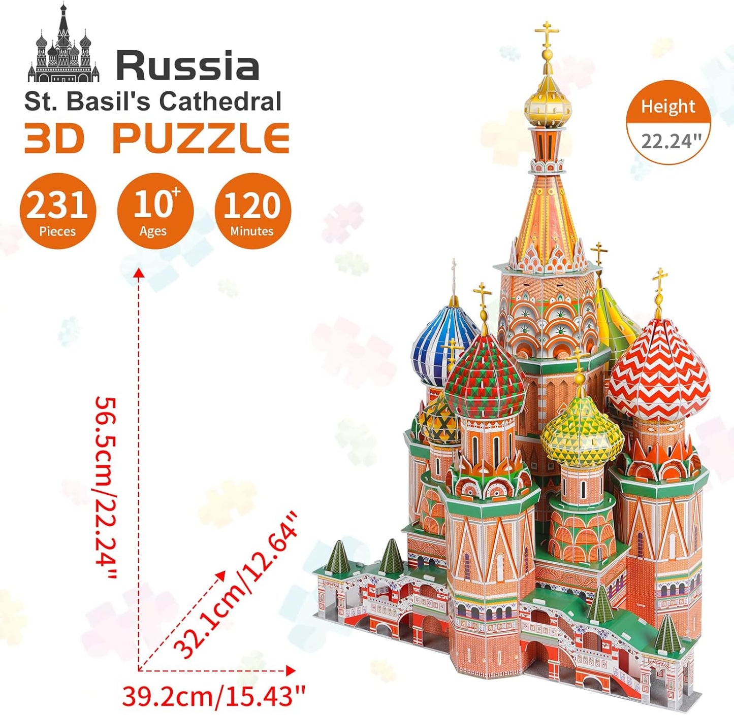 3D Puzzles for Kids Ages 8-10-12-14 Earth Globe DIY Geography Puzzle, Educational Learning Toys 3D Jigsaw World Globe Map Model Kit Teaching Aids Birthday for Boys Girls, 50 Pieces