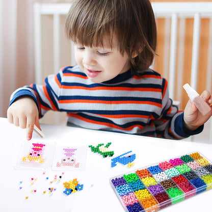Liangding Fuse Beads Kit for Girls Ages 6+ – 4400 Pcs 5mm Beads in 32 Colors with Spray Bottle, Puzzle Guide, Clamps & Chains | Creative DIY Arts & Crafts Gift