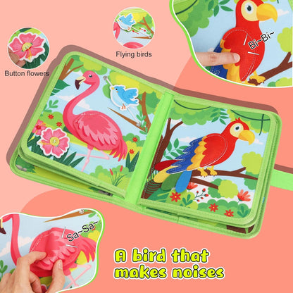 Busy Book for Toddlers 1-3 Montessori Toys for 1 2 3 Year Old - Farm Busy Board Educational Learning Sensory Toy for Boys Girls - Christmas Birthday Gifts for Toddlers Travel Toys for Airplane Car