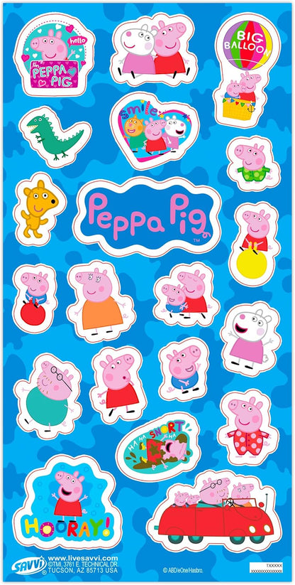Peppa Pig Floor Puzzle for Kids 3-5 - Bundle with 36 Pc Jigsaw Puzzle Plus Stickers, More | 20" x 30" Peppa Pig Puzzles for Girls, Kids, Toddlers