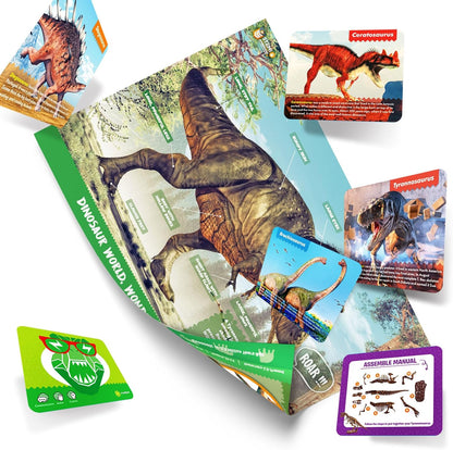 Dinosaur Tyrannosaurus Fossil Dig Kit - 2-in-1 Excavate & Build Set with Tools, Educational STEM Toy Gift for Kids Ages 6+