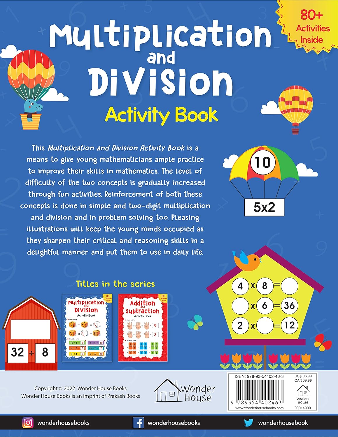Multiplication and Division Activity Book For Children - 80+ Activities Inside