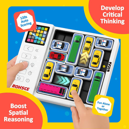 1500 Levels Intelligent Car Maze Game Huarong Road Escape Puzzle Desktop Brick Game Machine Logic Parking Blocks Kids Toy Gift