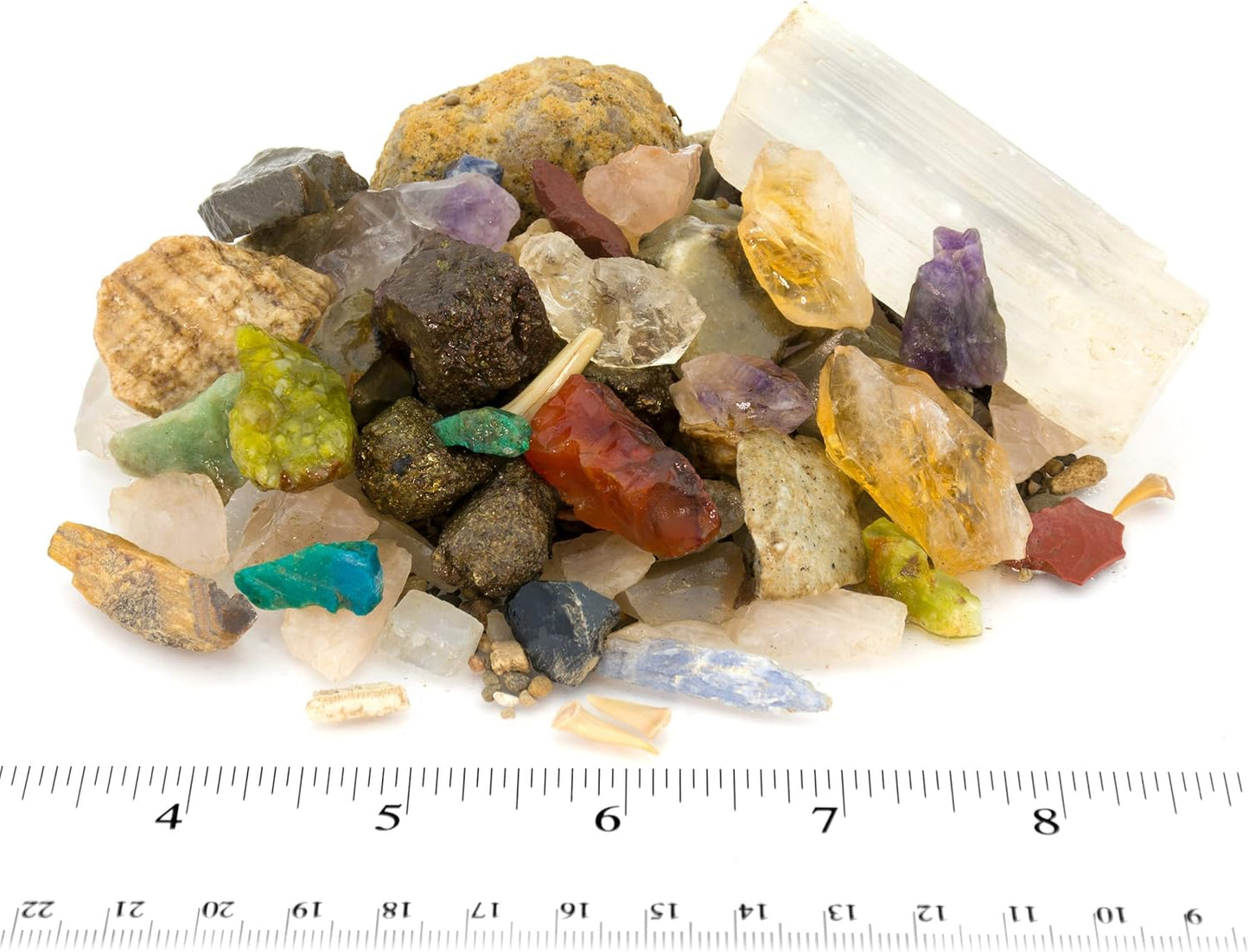 Boone's Mill Gemstone Paydirt | 5 Pounds | Gem Mining Rough Stone Mix | Rock Fossil ID Guide