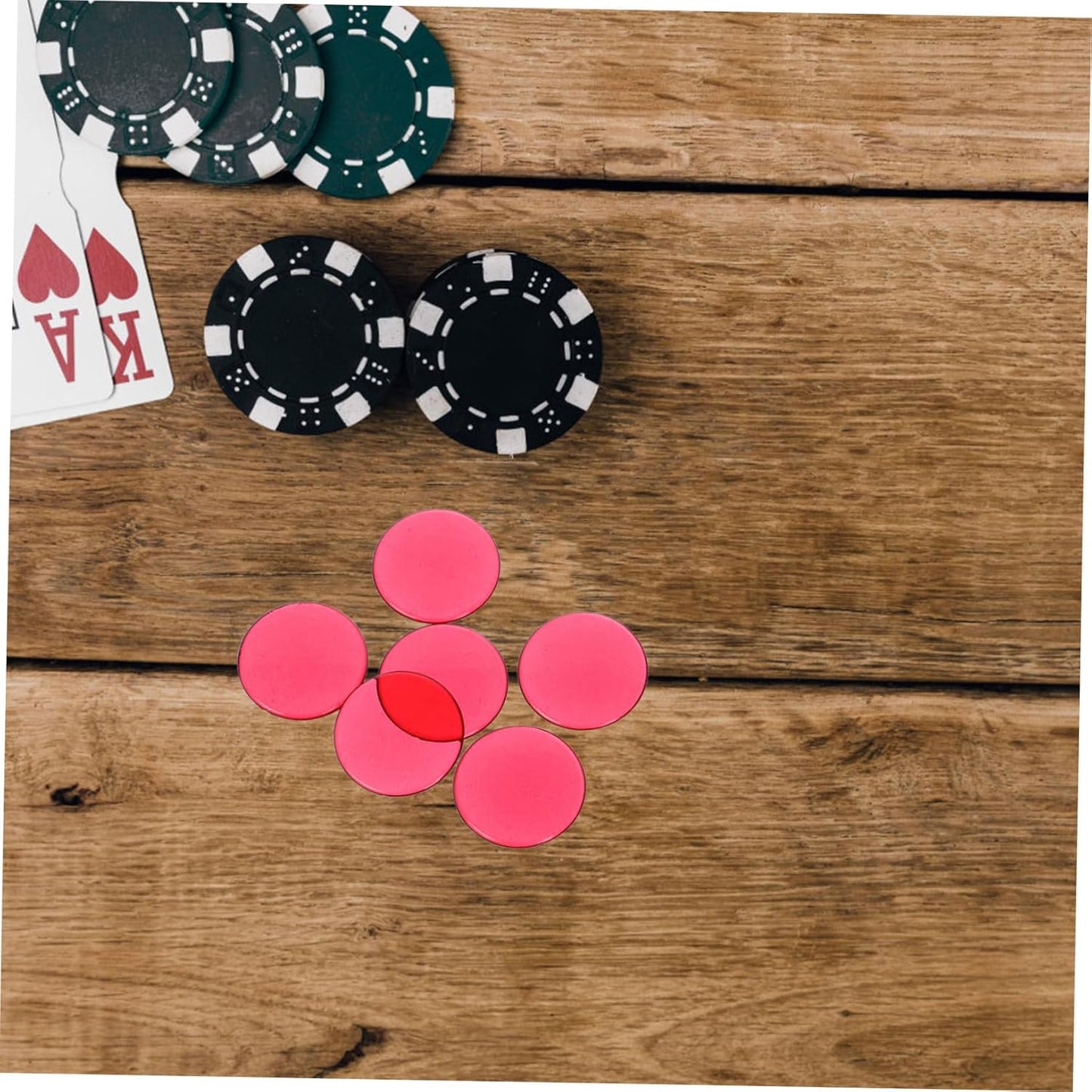 Kisangel Bingo Chips Game Token Disc Math Counters Game Tokens Counting Chips Bingo Markers Counters for Games