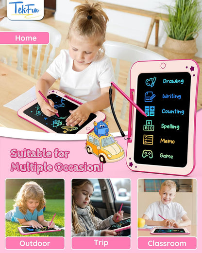 Birthday Gifts for Kids, 10inch LCD Writing Tablet Doodle Board, Mess Free Coloring Drawing Pad,Toddler Travel Toys, 3 4 5 6 7 8 Year Old Girl Birthday Gift, Christmas Easter Toys