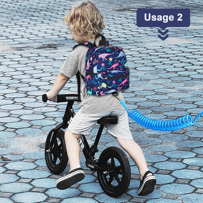 Accmor Toddler Backpack Leash, Mini Child Backpack with Anti Lost Wrist Link, Cute Kids Backpack Leash Walking Harness for Outdoor Travel, Small Excavator Backpack Tether for Baby Boys Girls Ages 1-3