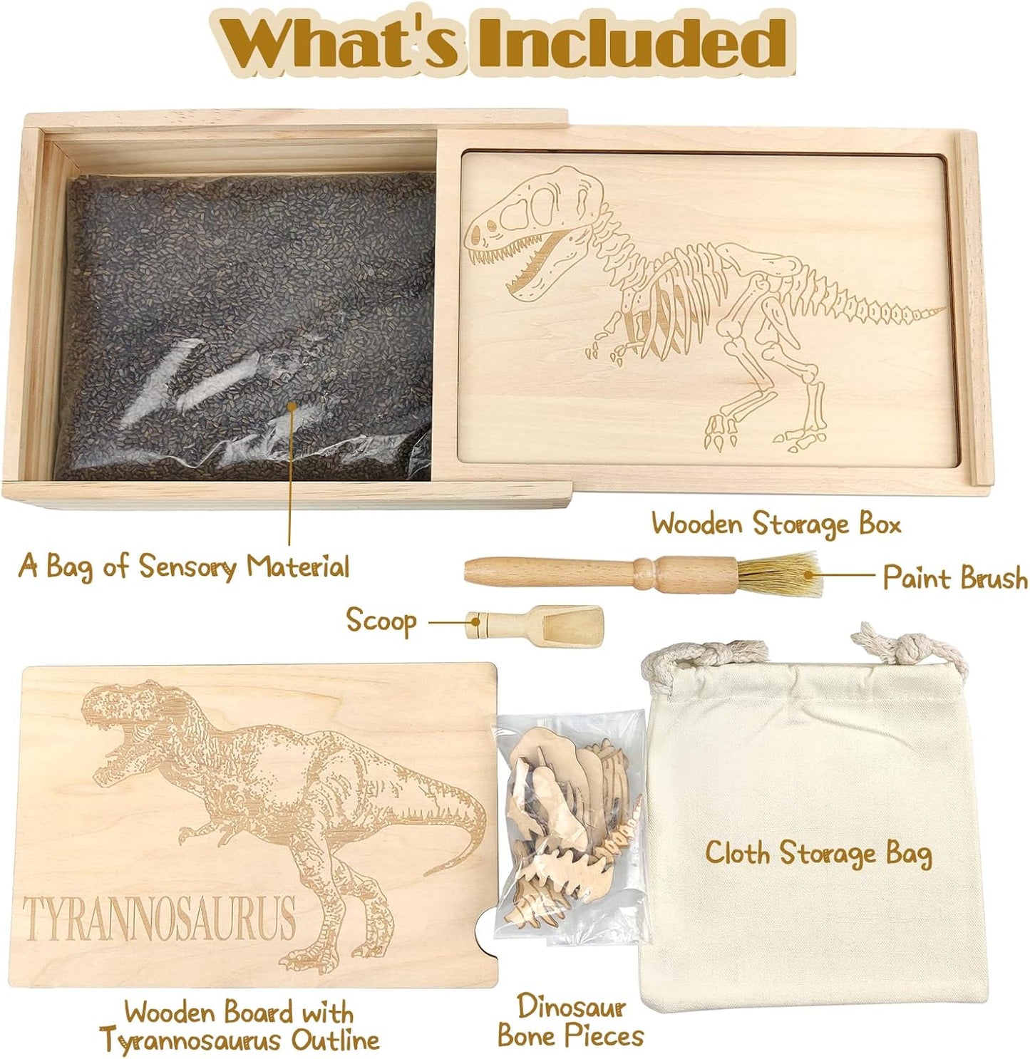 Dinosaur Excavation Archaeology Dig Kit for Kids, Fossil Explore Sensory Bin Toys, Dino Skeletons Bones Puzzle Game, Archaeology Science STEM Toys for Boys and Girls (Stegosaurus)