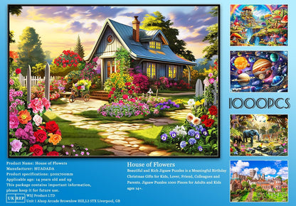 Jigsaw Puzzles for Adults 1000 Piece Puzzle for Adults 1000 Pieces Puzzle 1000 Pieces-Idyllic Rural Summer Landscape