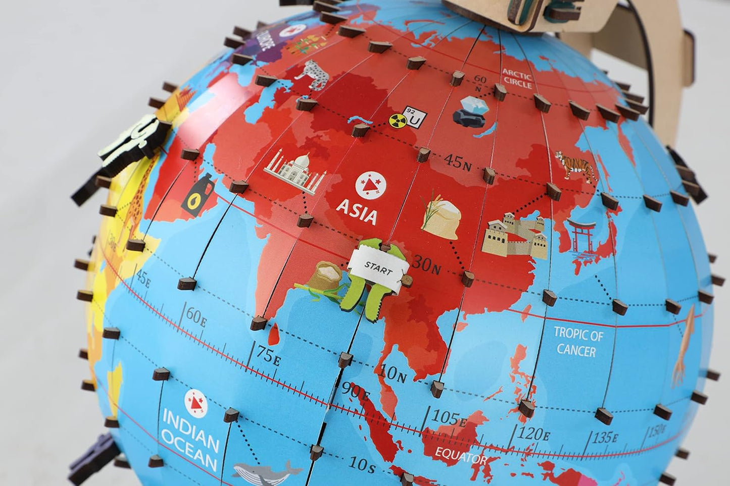 Smartivity Globe Explorer Wooden Model Engineering STEM Learning Toy for Kids Ages 8 and Up
