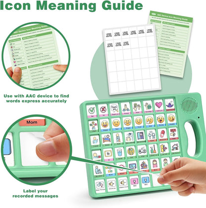 Joyreal AAC Device for Autism, Non Verbal Communication Tools for Speech Therapy & Stroke Rehab. Autism Communication Board with 5 Programmable Buttons & Adjustable Volume, Autistic Kids Must Haves