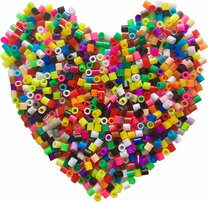1000Pcs Beads Fuse - 5mm Transparent Melting Beads for Crafts, Bead Bulk Refill.