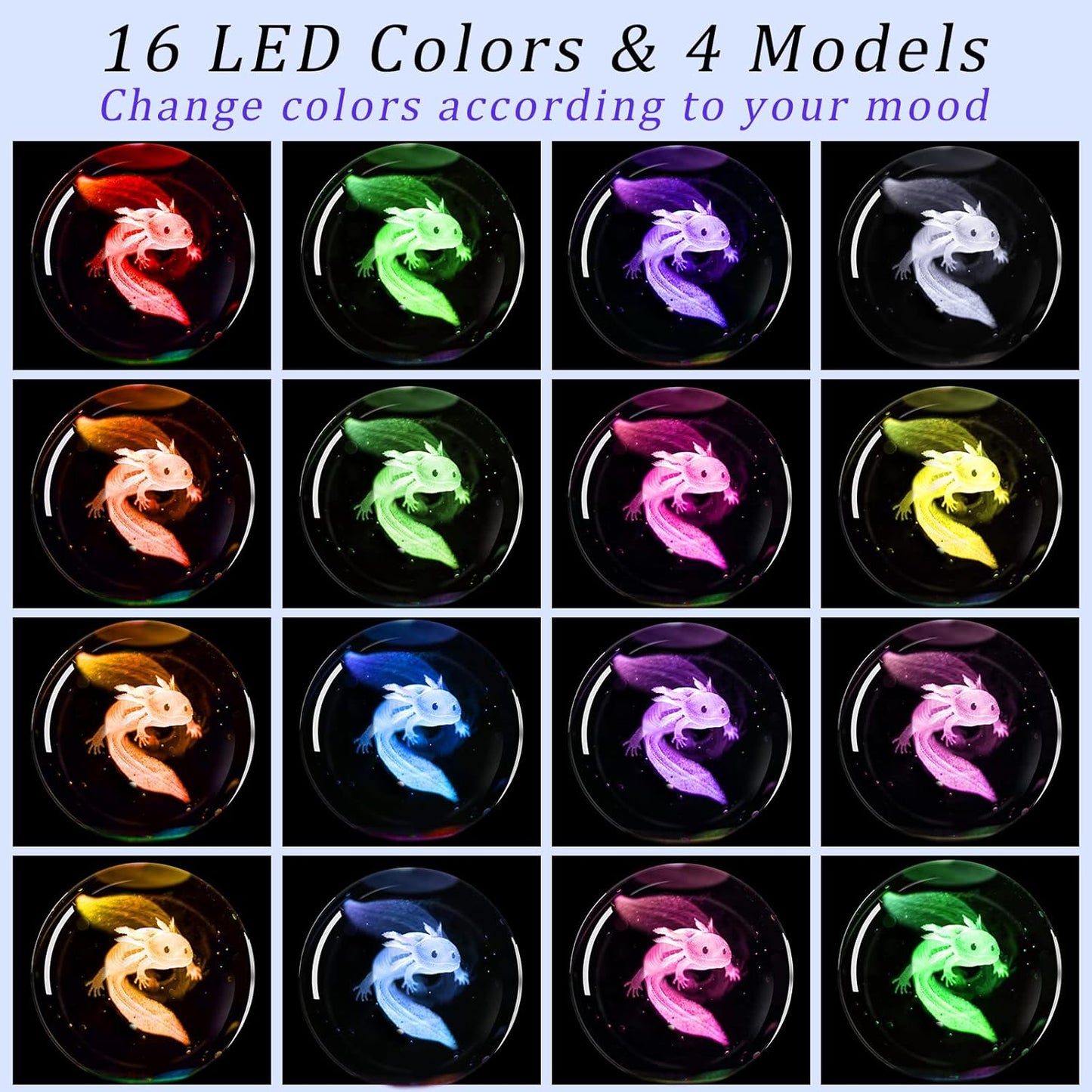 3D Solar System Crystal Ball Night Light with 16 Color LED Wooden Base, Upgraded 3.15 Inch Galaxy Planets Glass Ball Lamps with Remote for Birthday Christmas, Astronomy Space Gifts for Boys Girls